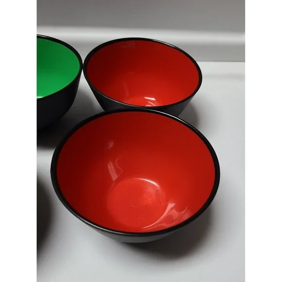 4 VTG MCM Sweden SAN-Plast Husqvarna Set Bowl Sigvard Bernadette  1960s Soup - Picture 9 of 16